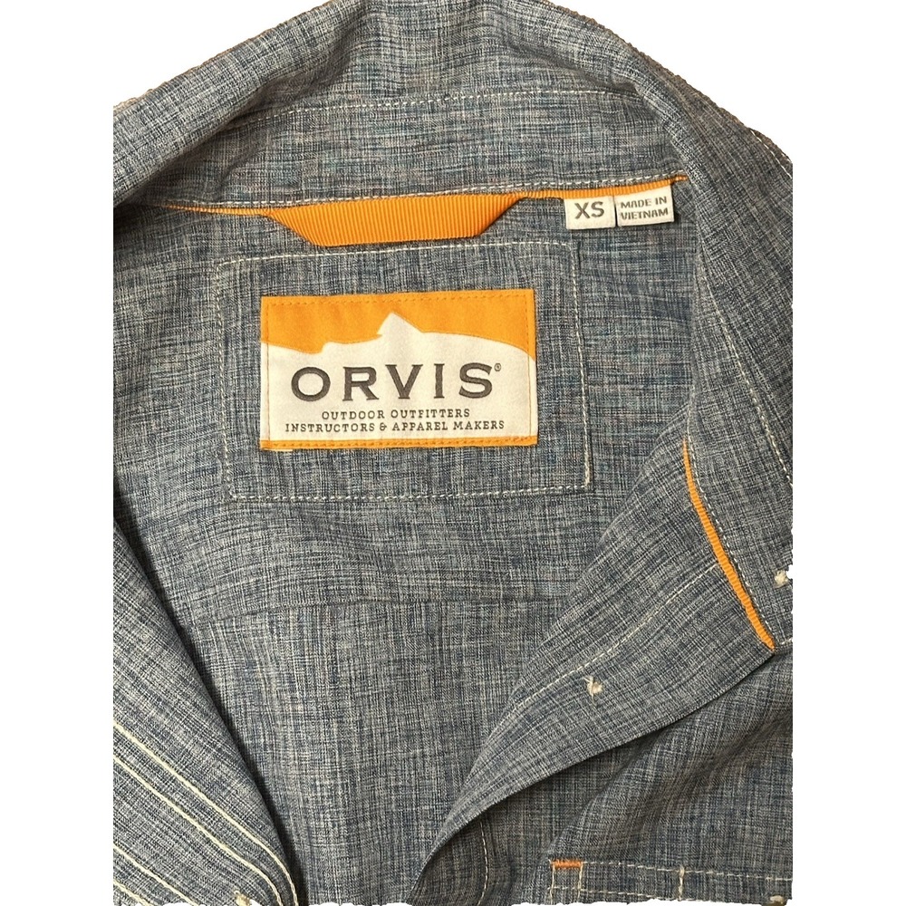 Orvis Women's Size XS Chambray Button Up Shirt - Picture 3 of 4